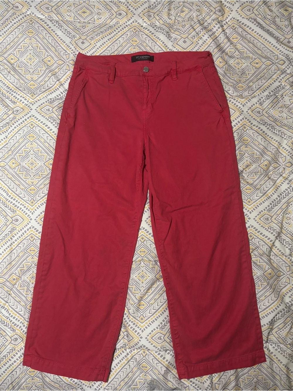 Liverpool Jeans Company Wide-Leg Pants in Red (28/6)